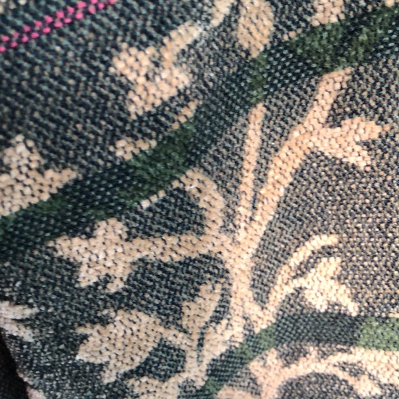 Tapestry Jacket by Flashback PXL green,gold,unique buttons/pockets floral motifs - Picture 17 of 17